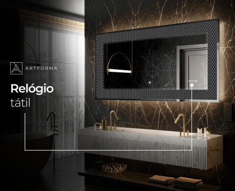 Espelho Decorativo Com Iluminação LED - Modern Masterpiece #6