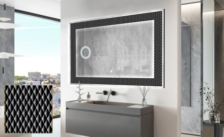 Espelho Decorativo Com Iluminação LED - Modern Masterpiece