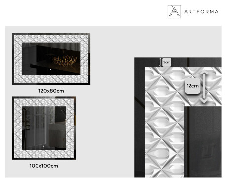 Espelho Decorativo Com Iluminação LED - Marble Uplift #2