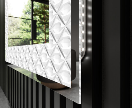 Espelho Decorativo Com Iluminação LED - Marble Uplift #3