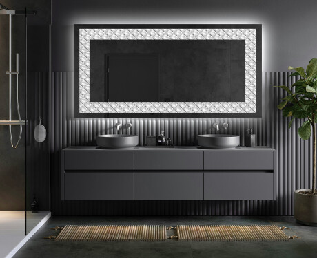 Espelho Decorativo Com Iluminação LED - Marble Uplift #5
