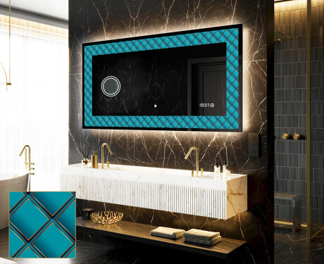 Espelho Decorativo Com Iluminação LED - Blue Harmonies