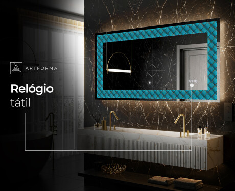Espelho Decorativo Com Iluminação LED - Blue Harmonies #8