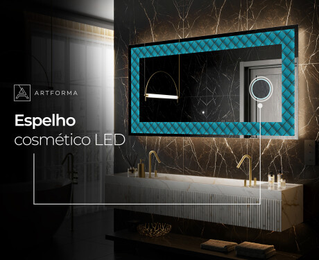 Espelho Decorativo Com Iluminação LED - Blue Harmonies #9