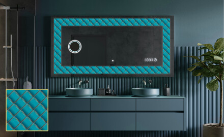 Espelho Decorativo Com Iluminação LED - Blue Harmonies