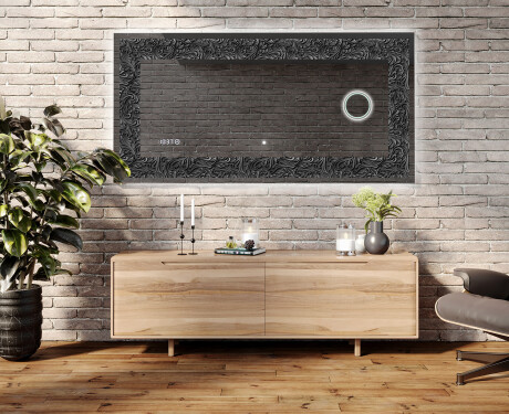 Espelho Decorativo Com Iluminação LED - Dark Elegance #5
