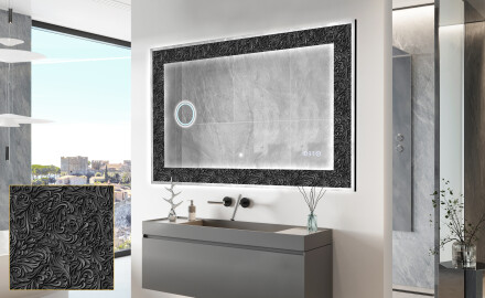 Espelho Decorativo Com Iluminação LED - Dark Elegance