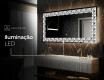 Espelho Decorativo Com Iluminação LED - Pearlous Dance #6