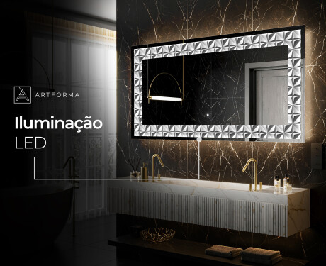 Espelho Decorativo Com Iluminação LED - Pearlous Dance #6