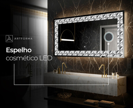 Espelho Decorativo Com Iluminação LED - Pearlous Dance #9