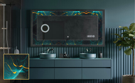 Espelho Decorativo Com Iluminação LED - Spiraling vortex