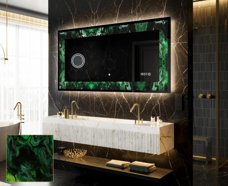 Espelho Decorativo Com Iluminação LED - Malachite Magic