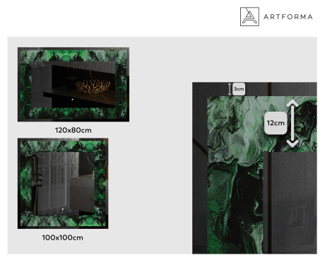 Espelho Decorativo Com Iluminação LED - Malachite Magic #2