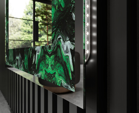 Espelho Decorativo Com Iluminação LED - Malachite Magic #3