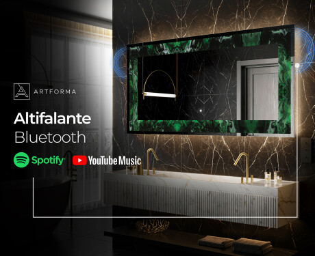 Espelho Decorativo Com Iluminação LED - Malachite Magic #7