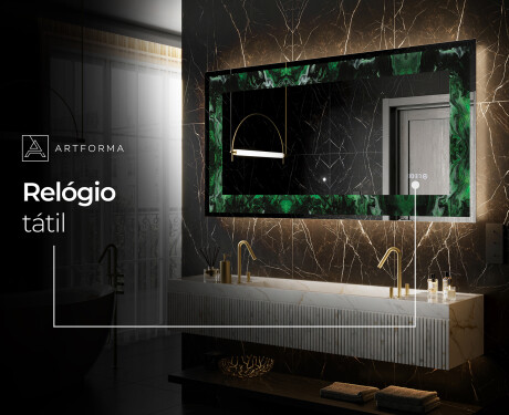 Espelho Decorativo Com Iluminação LED - Malachite Magic #8