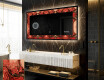 Espelho Decorativo Com Iluminação LED - Fiery Reflections