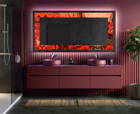 Espelho Decorativo Com Iluminação LED - Fiery Reflections #5