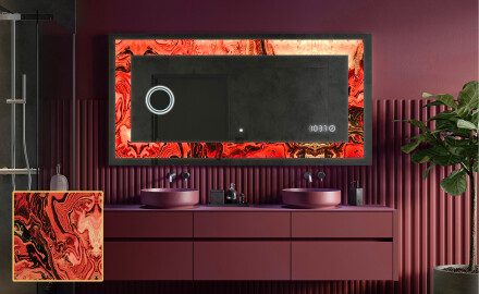 Espelho Decorativo Com Iluminação LED - Fiery Reflections
