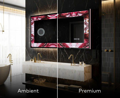 Espelho Decorativo Com Iluminação LED - Ruby Rhythms