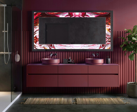 Espelho Decorativo Com Iluminação LED - Ruby Rhythms #4