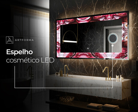 Espelho Decorativo Com Iluminação LED - Ruby Rhythms #7