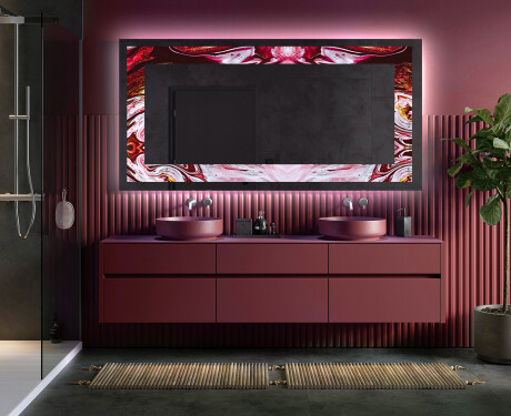 Espelho Decorativo Com Iluminação LED - Ruby Rhythms #5