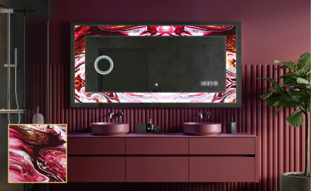 Espelho Decorativo Com Iluminação LED - Ruby Rhythms