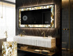 Espelho Decorativo Com Iluminação LED - Golden Streaks
