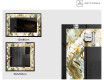 Espelho Decorativo Com Iluminação LED - Golden Streaks #2