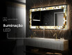 Espelho Decorativo Com Iluminação LED - Golden Streaks #9