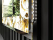 Espelho Decorativo Com Iluminação LED - Golden Streaks #3