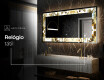 Espelho Decorativo Com Iluminação LED - Golden Streaks #8