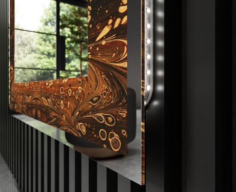 Espelho Decorativo Com Iluminação LED - Amber Shell #3