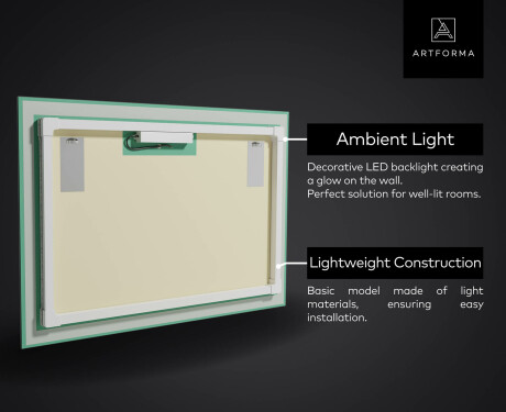 Espelho Decorativo Com Iluminação LED - Amber Shell #4