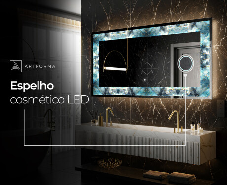 Espelho Decorativo Com Iluminação LED - Sapphire Reflections #6