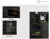 Espelho Decorativo Com Iluminação LED - Golden Veins #2