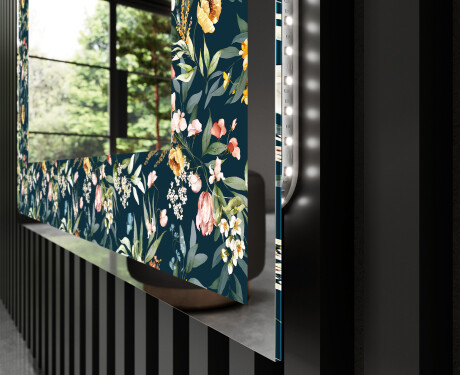 Espelho Decorativo Com Iluminação LED - Cascading Flowers #3