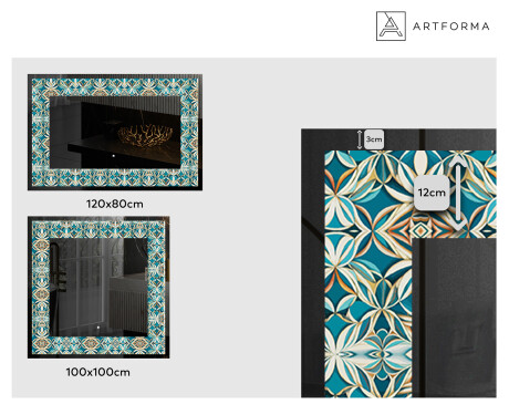 Espelho Decorativo Com Iluminação LED - Floral Elevations #2