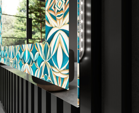 Espelho Decorativo Com Iluminação LED - Floral Elevations #3
