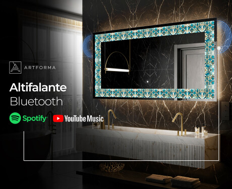 Espelho Decorativo Com Iluminação LED - Floral Elevations #9