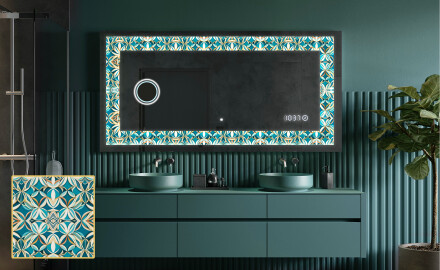 Espelho Decorativo Com Iluminação LED - Floral Elevations