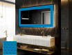 Espelho Decorativo Com Iluminação LED - Symmetrical Diamonds