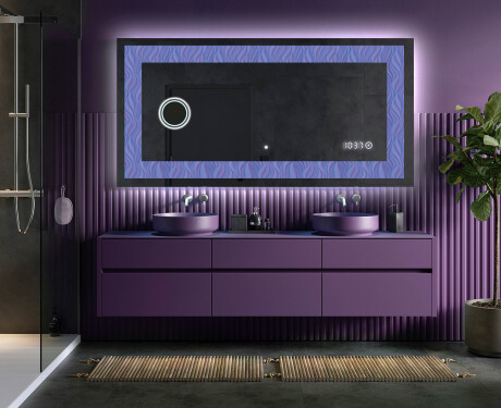 Espelho Decorativo Com Iluminação LED - Colorful Ruffles #5
