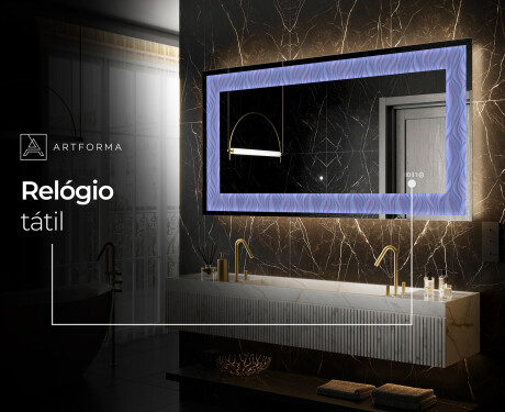 Espelho Decorativo Com Iluminação LED - Colorful Ruffles #8
