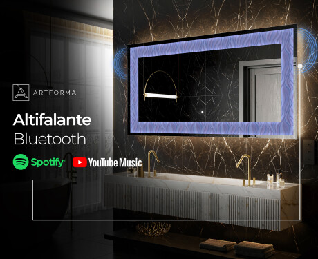 Espelho Decorativo Com Iluminação LED - Colorful Ruffles #9