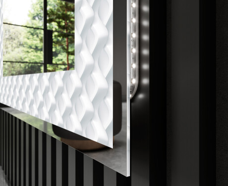 Espelho Decorativo Com Iluminação LED - Inspiring Lines #3