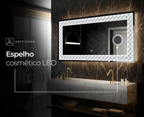 Espelho Decorativo Com Iluminação LED - Inspiring Lines #6