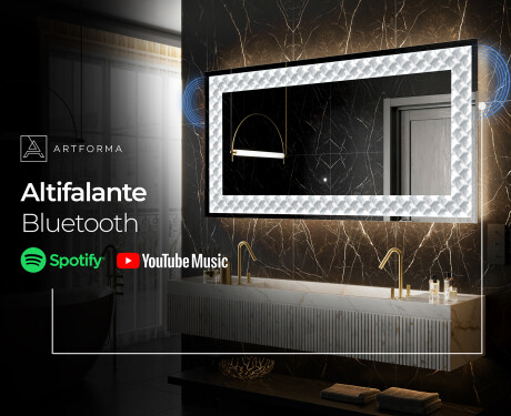 Espelho Decorativo Com Iluminação LED - Inspiring Lines #9