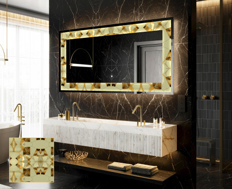 Espelho Decorativo Com Iluminação LED - Glow Geometry